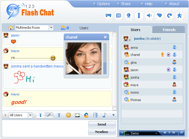 شات 123 Flash Chat Net تحديث 2023